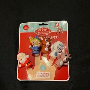 1 NEW Rudolph Holiday Finger Puppets Set